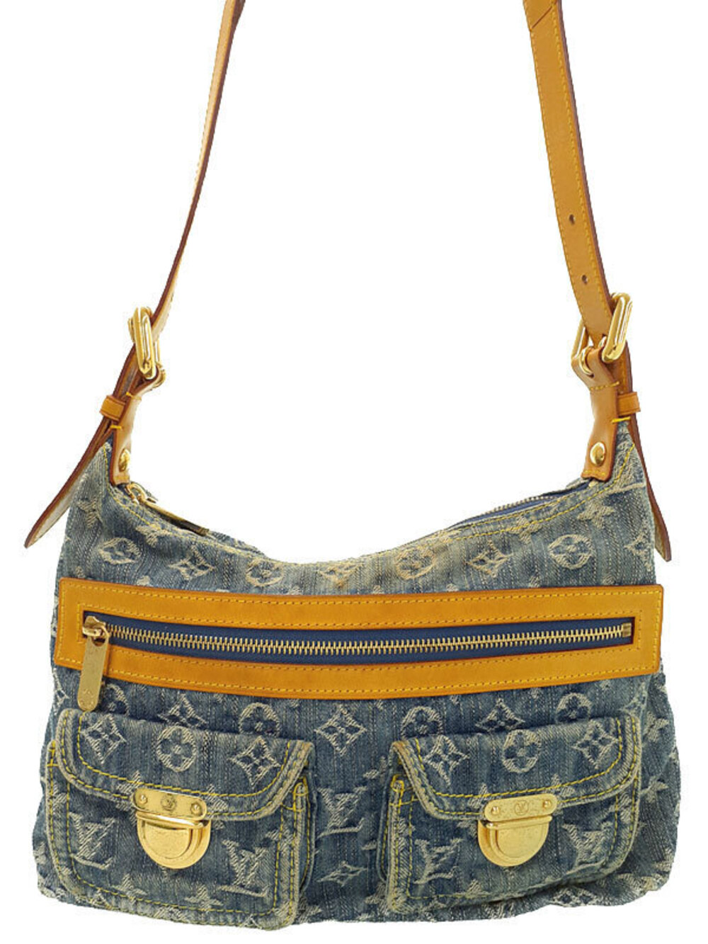Louis Vuitton Monogram Denim Baggy Shoulder Bag